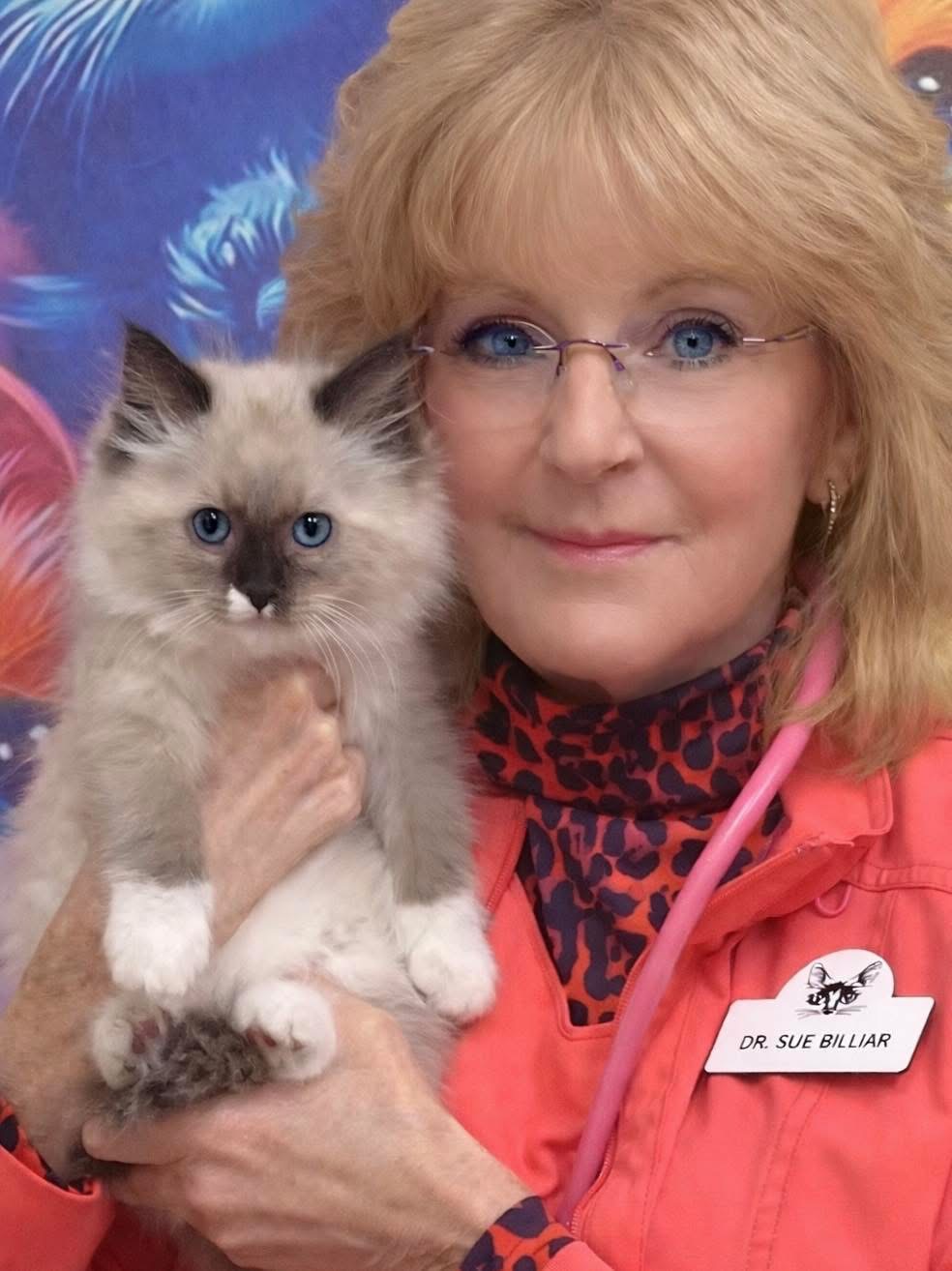 Dr. Billiar and kitten