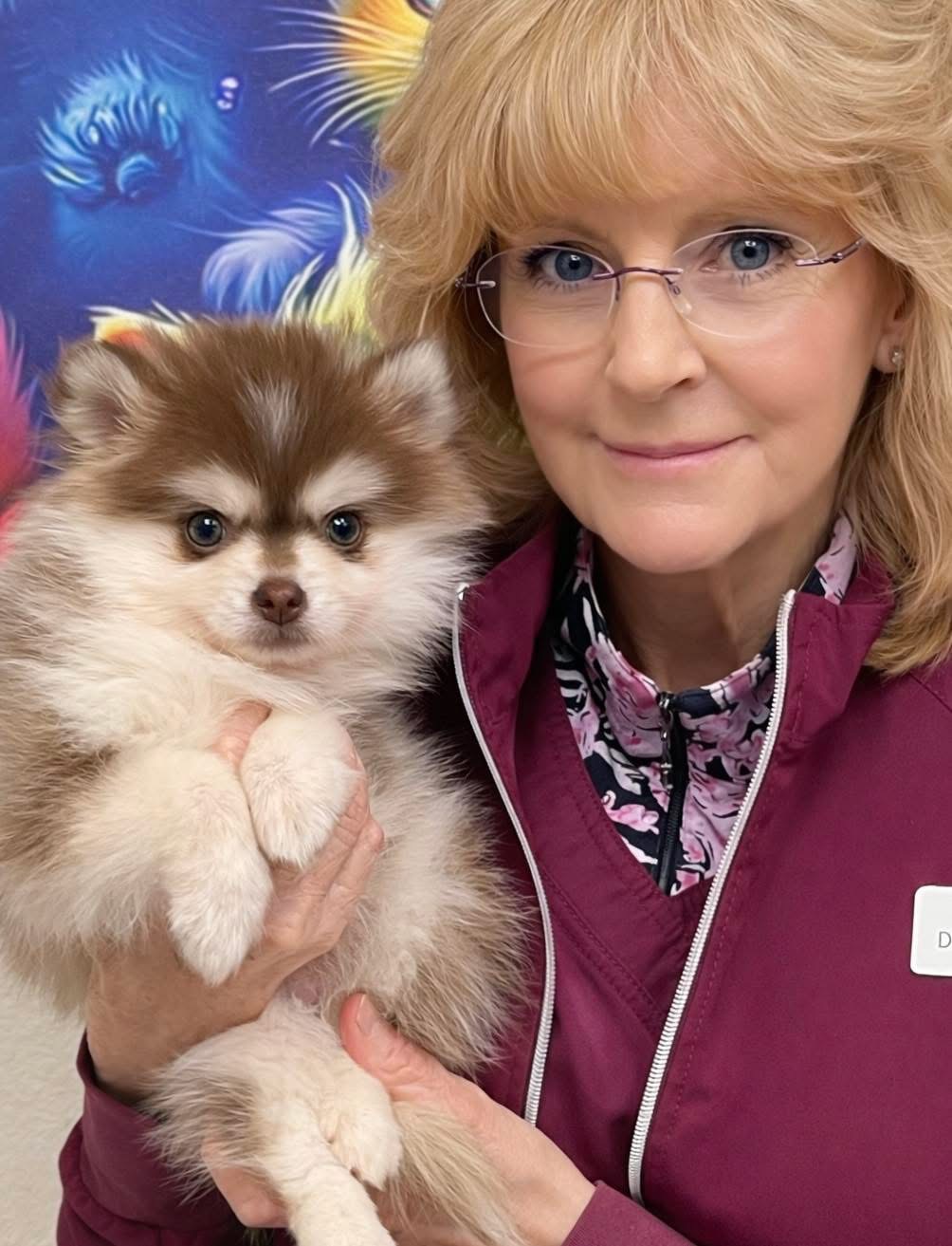 Dr. Billiar and puppy