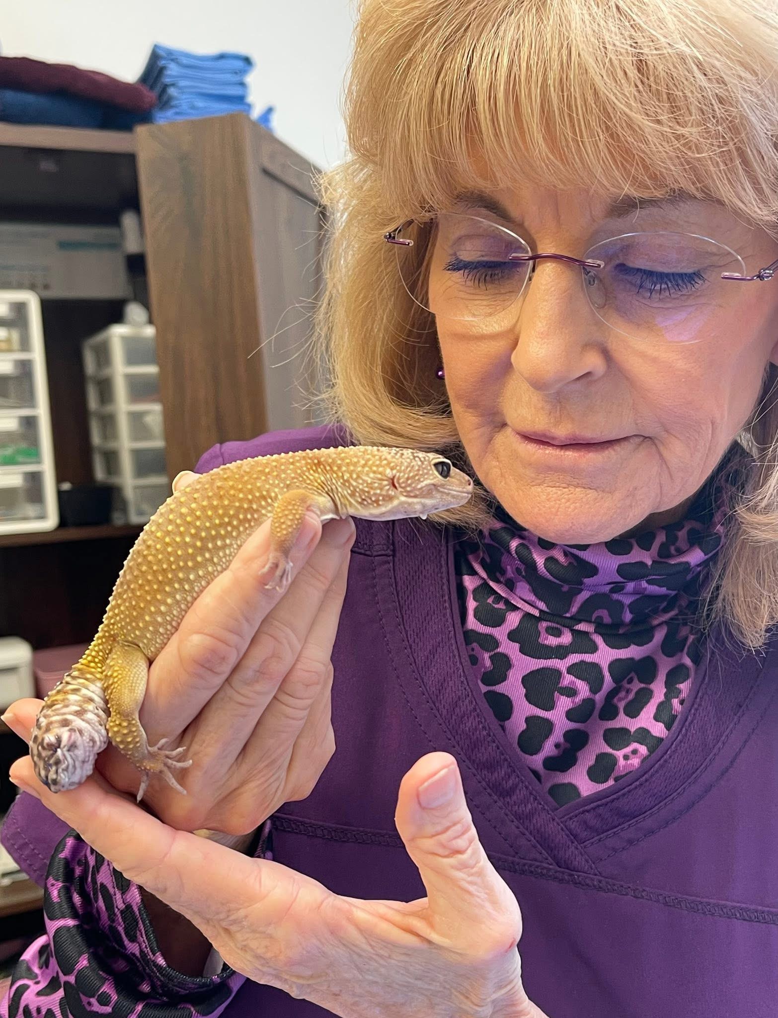 Dr. Billiar and lizard