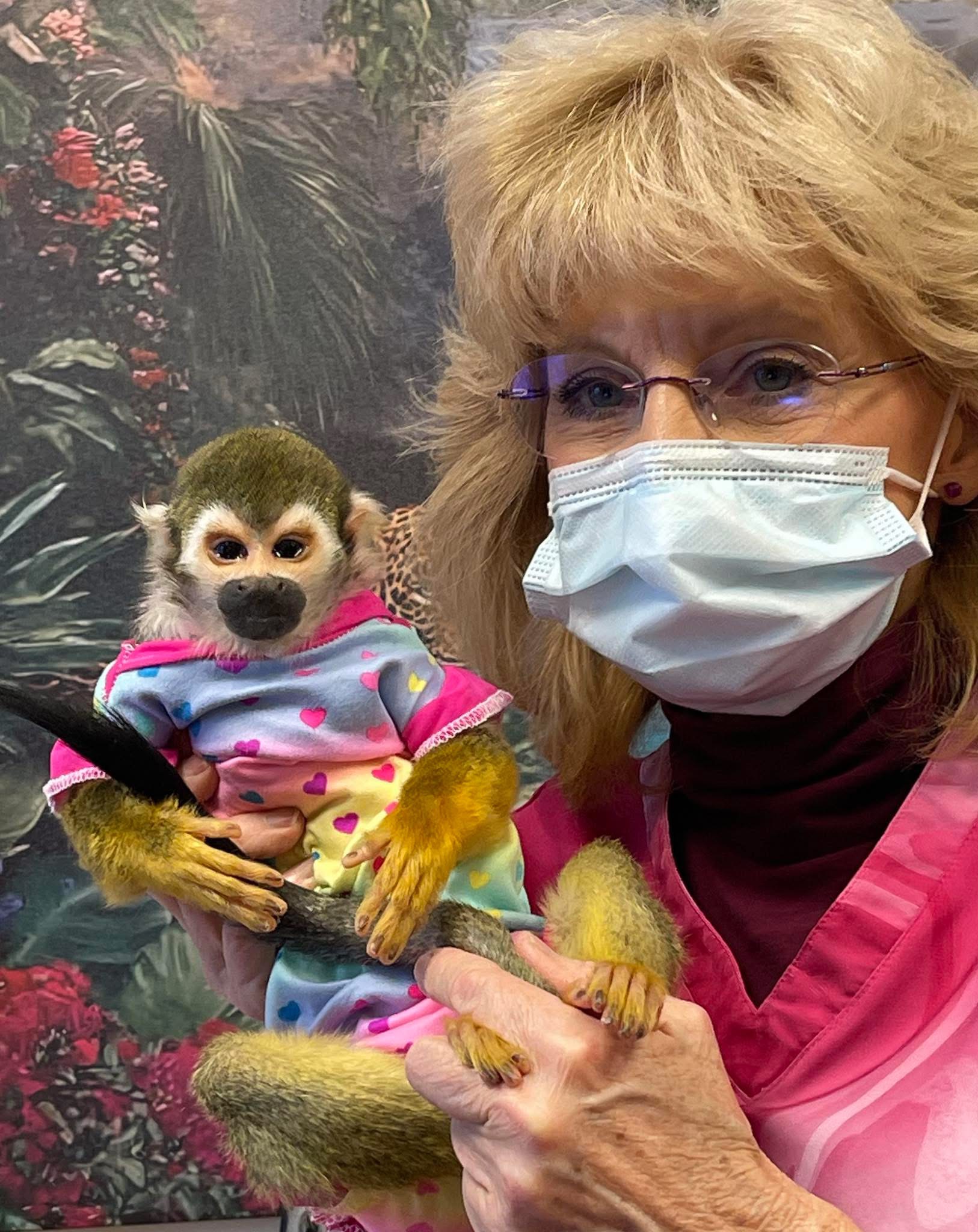 Dr. Billiar and monkey7