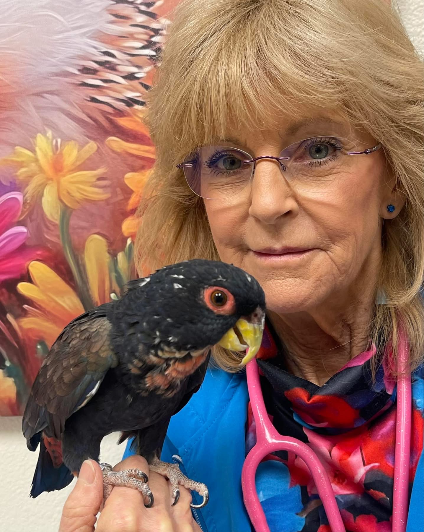 Dr. Billiar and bird