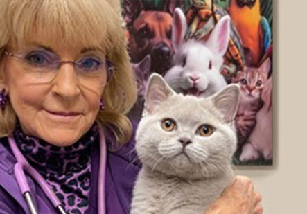 Dr. Billiar with Cat