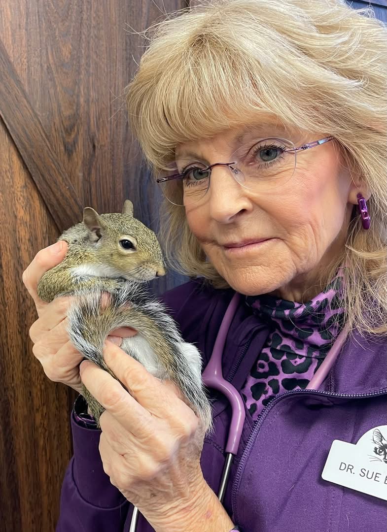 Dr. Billiar and squirrel 2